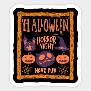 Halloween Horror Night Sticker